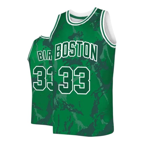 Unbranded Other - Boston Celtics Larry Bird #33 Basketball Jersey Stitched Green Men's